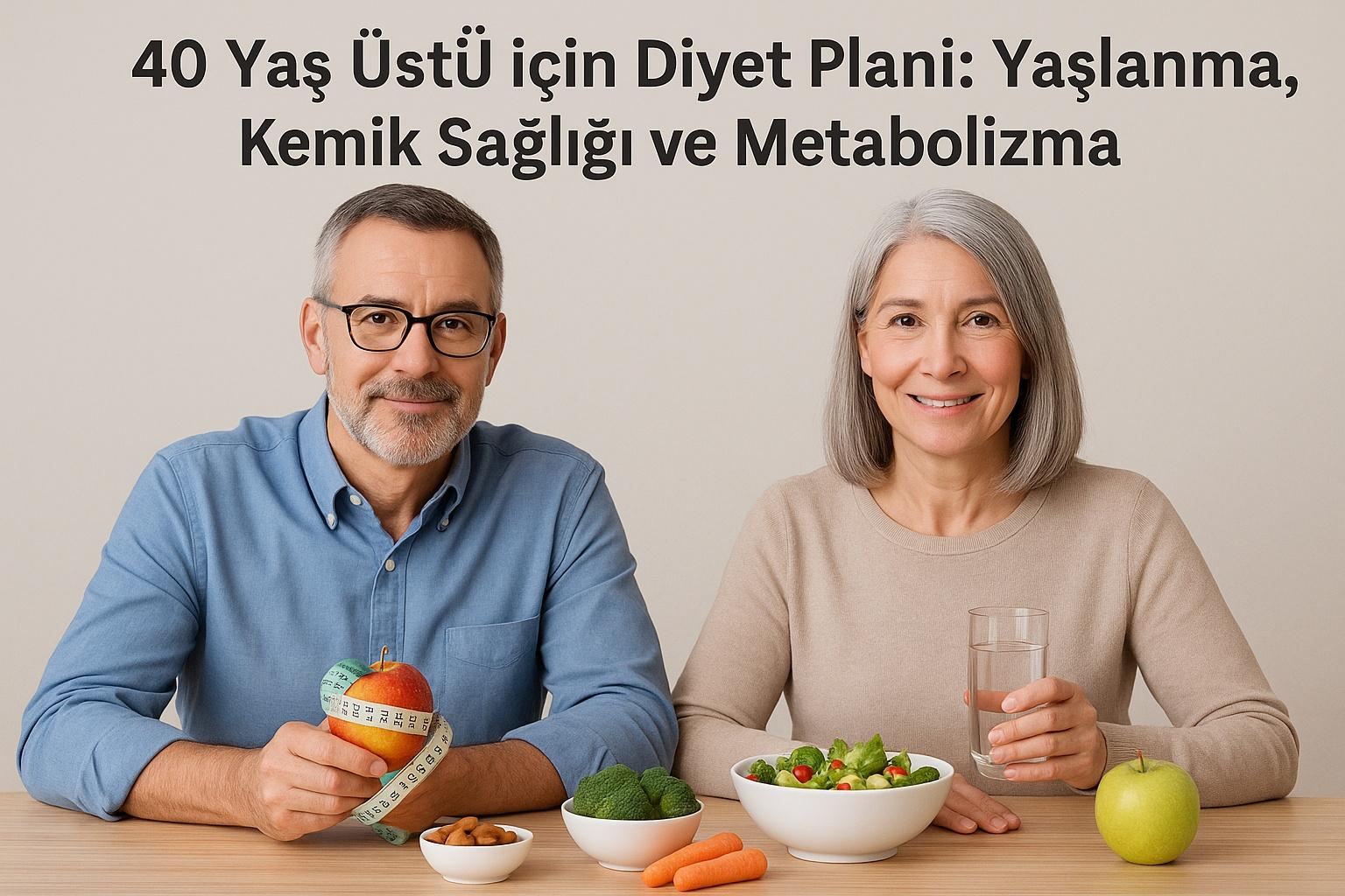 40 Yaş Üstü için Diyet Planı: Yaşlanma, Kemik Sağlığı ve Metabolizma