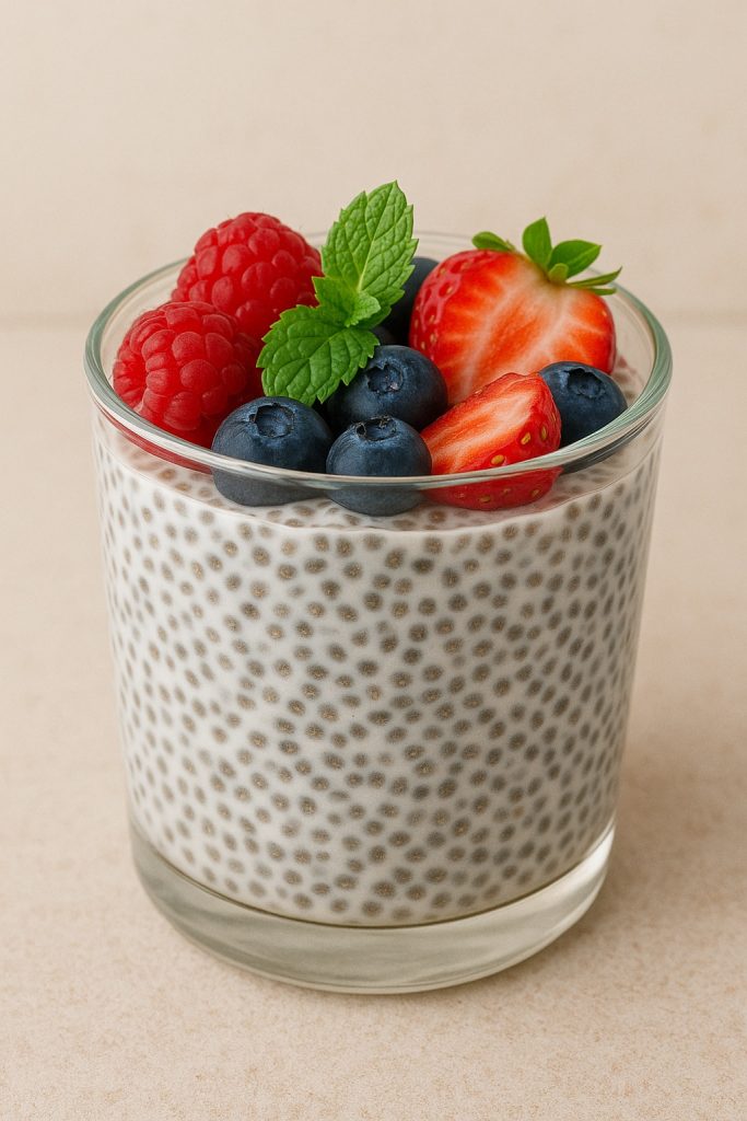 chia tohumlu puding tarifi