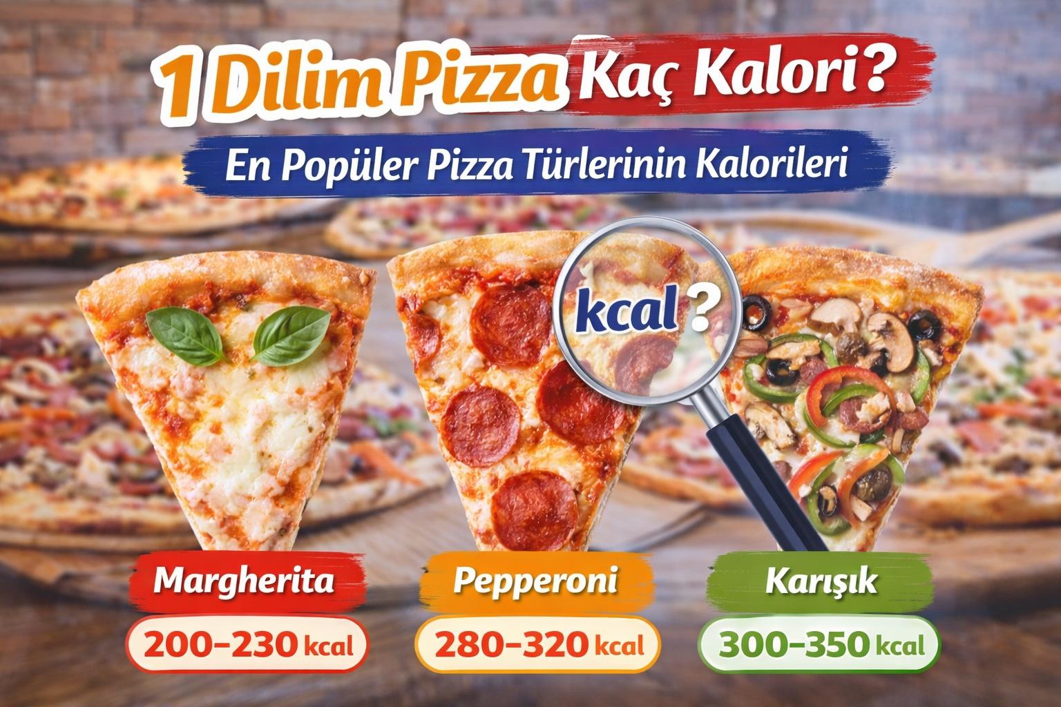 1 Dilim Pizza Kaç Kalori? En Popüler Pizza Türlerinin Kalorileri