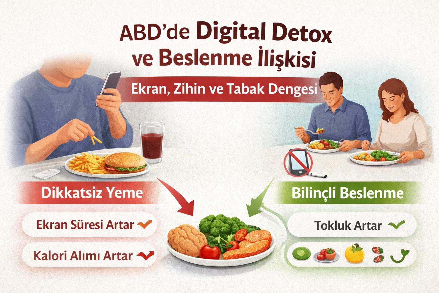 ABD’de Digital Detox ve Beslenme İlişkisi: Zihin, Ekran ve Tabak Dengesi