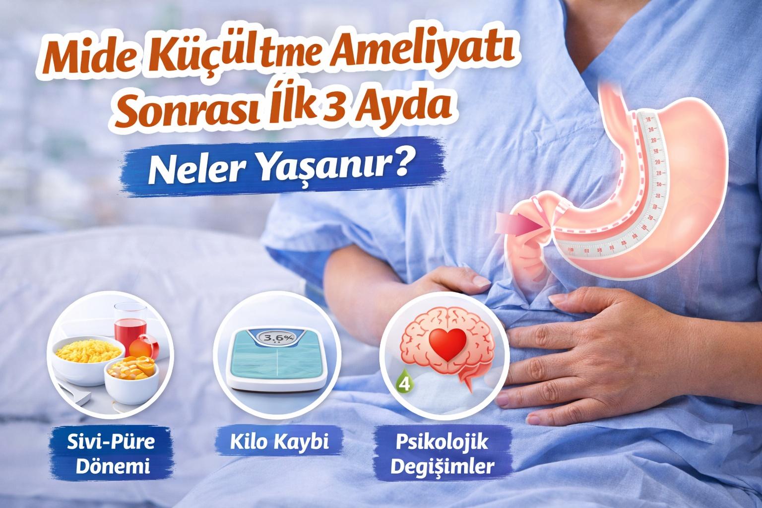 Mide Küçültme Ameliyatı Sonrası İlk 3 Ayda Neler Yaşanır?
