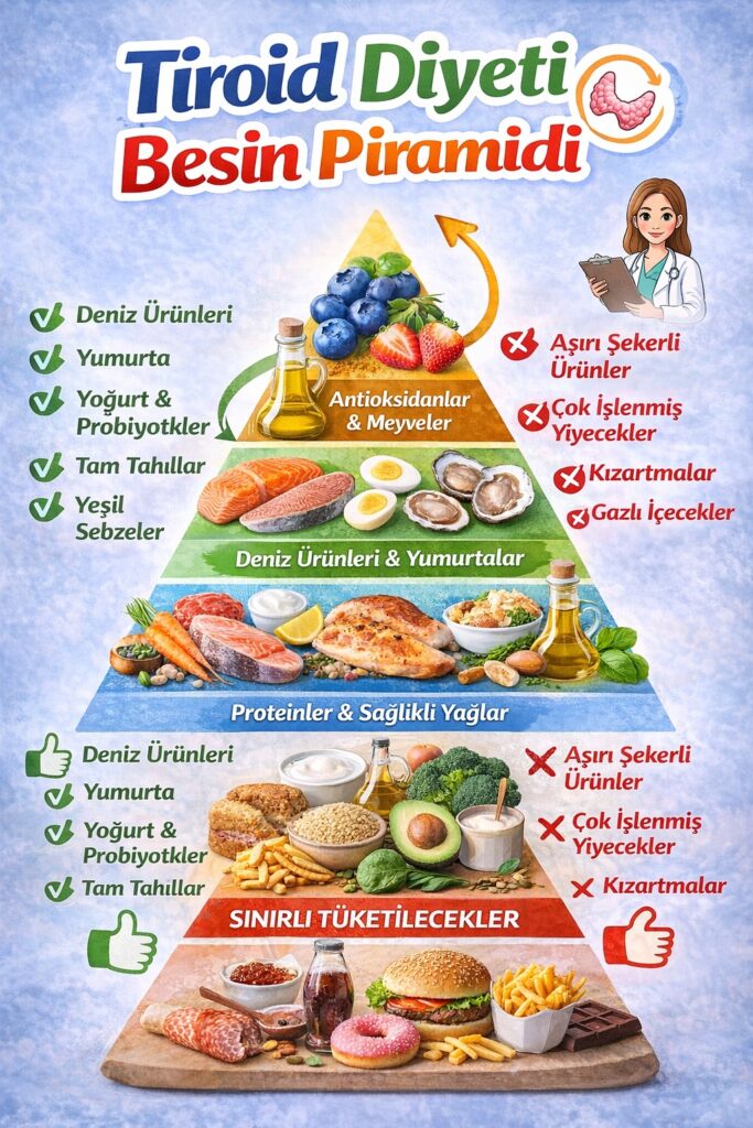 tiroid diyeti besin piramidi