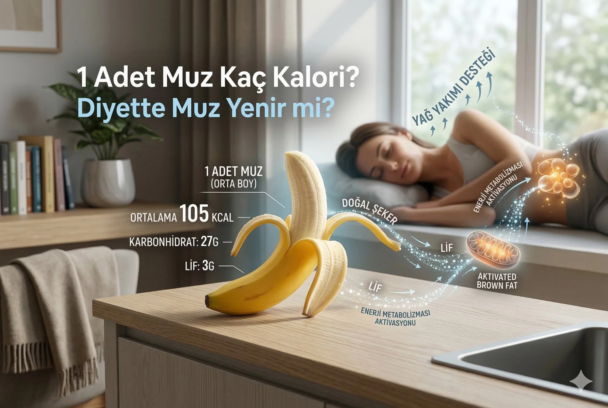 1 Adet Muz Kaç Kalori? Diyette Muz Yenir mi?