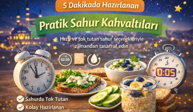 5 Dakikada Hazırlanan Pratik Sahur Kahvaltıları