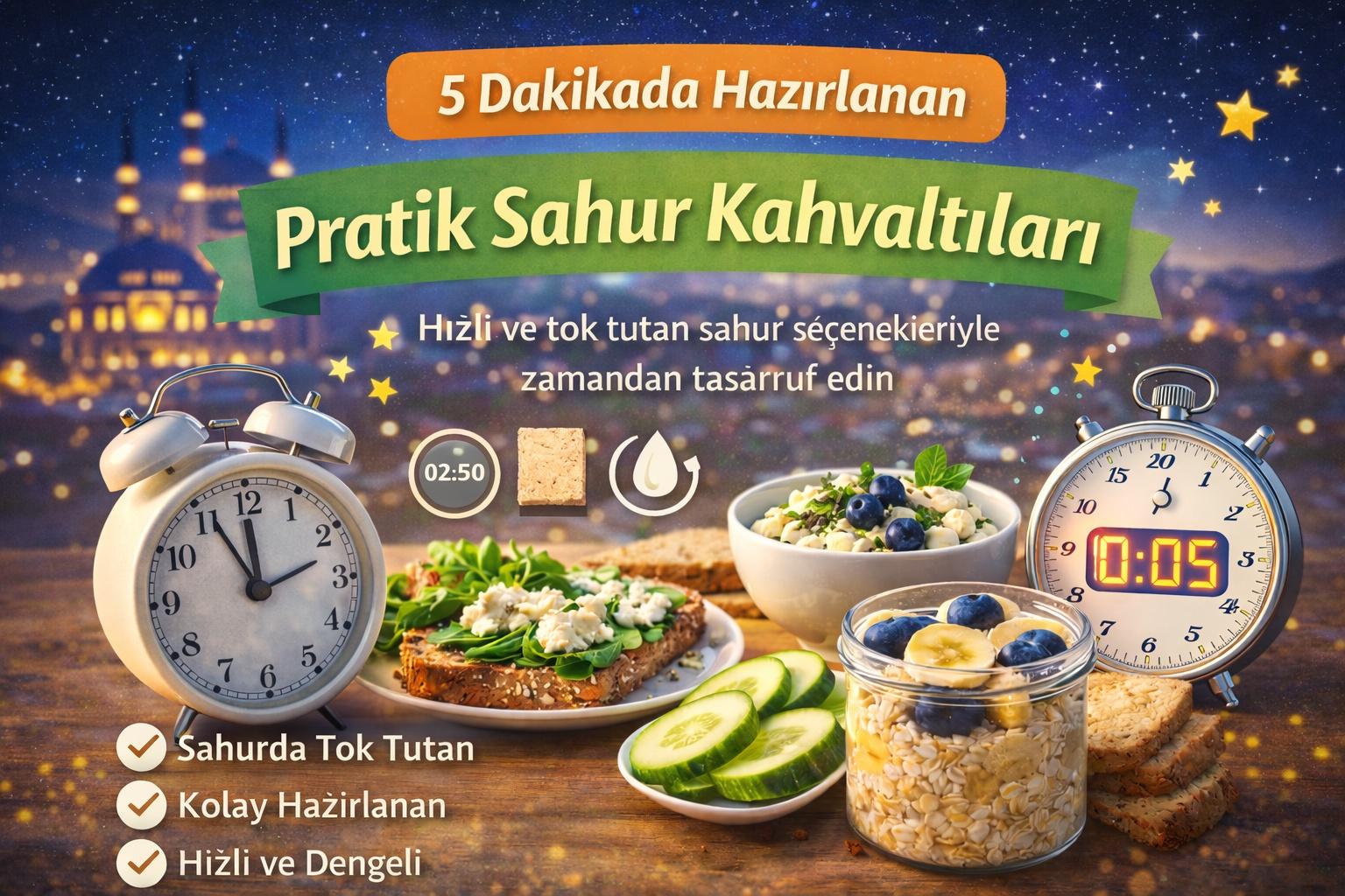 5 Dakikada Hazırlanan Pratik Sahur Kahvaltıları