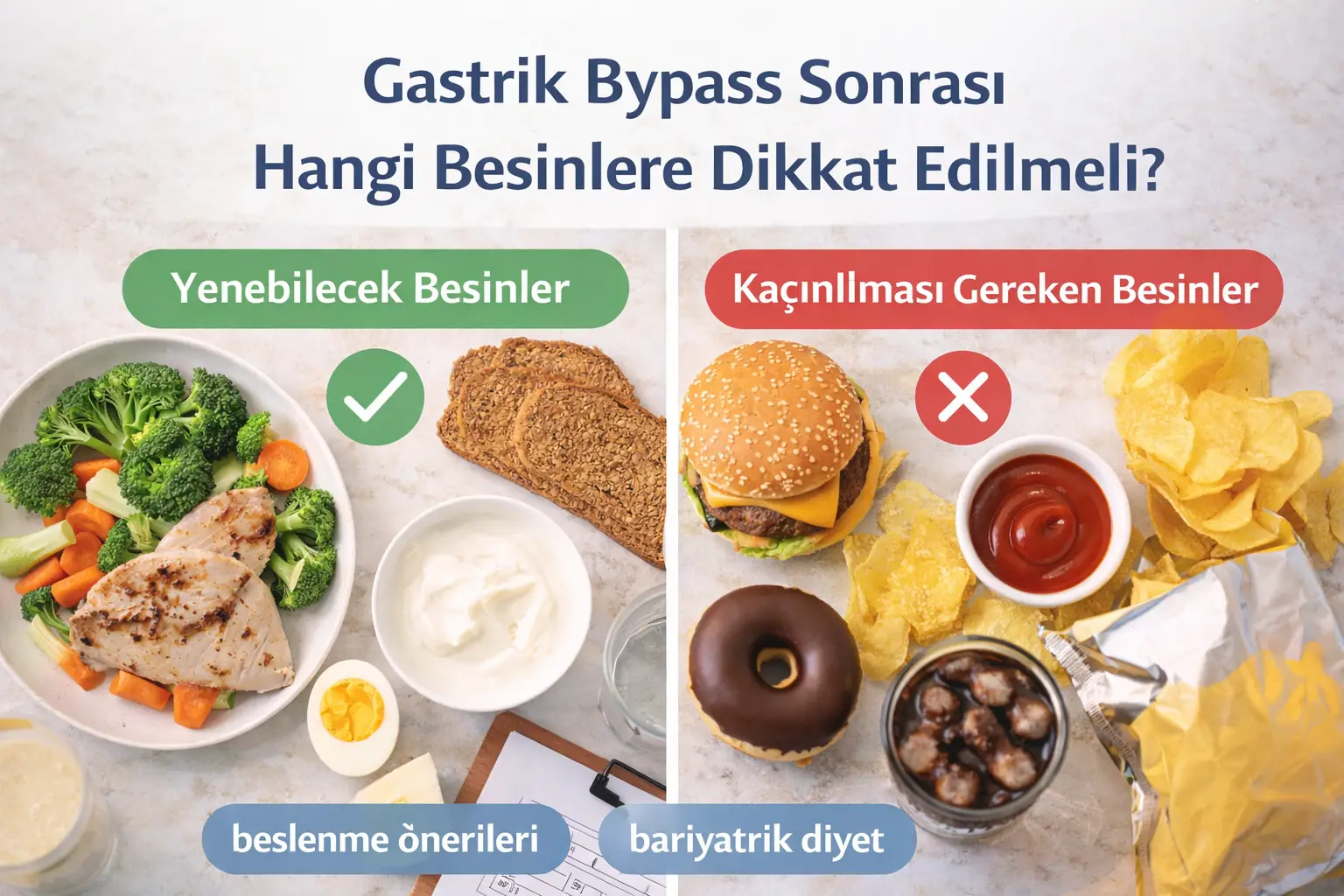 Gastrik Bypass Sonrası Beslenme: Bilmeniz Gereken Her Şey