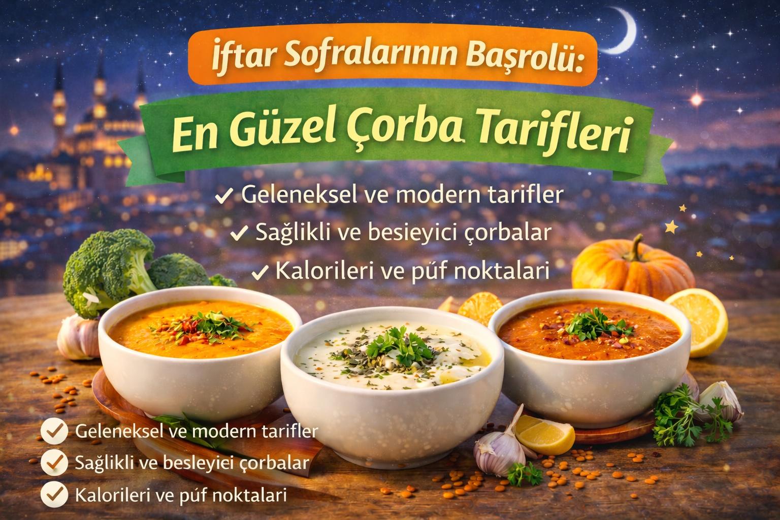 İftar Sofralarının Başrolü: En Güzel Çorba Tarifleri