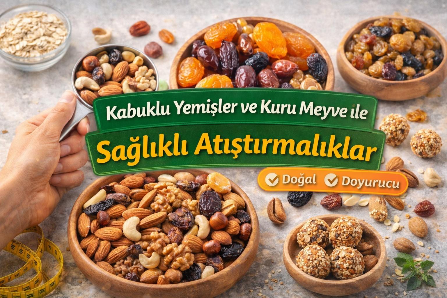 Kabuklu Yemişler ve Kuru Meyve ile Sağlıklı Atıştırmalıklar: Doğru Porsiyon, Doğru Seçim