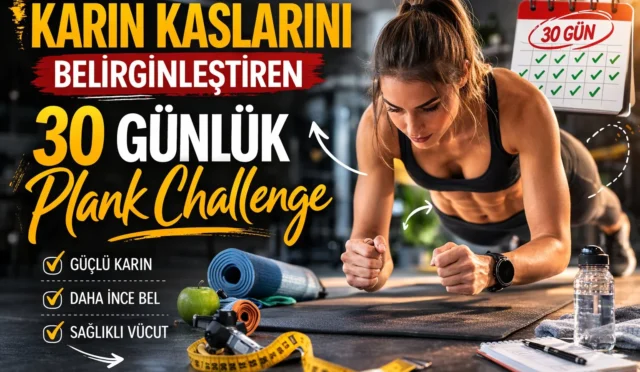 Karın Kaslarını Belirginleştiren 30 Günlük Plank Challenge