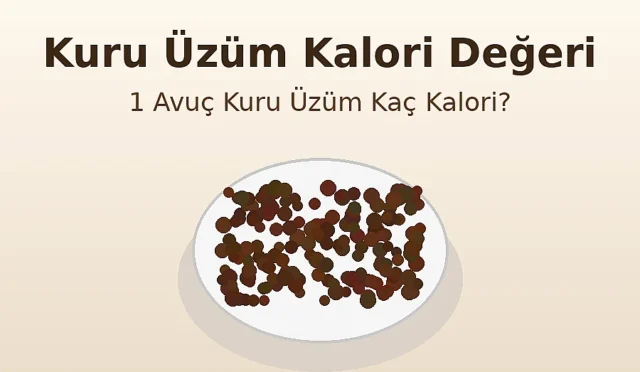 Kuru Üzüm Kalori Değeri: 1 Avuç Kuru Üzüm Kaç Kalori?
